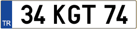 Trailer License Plate